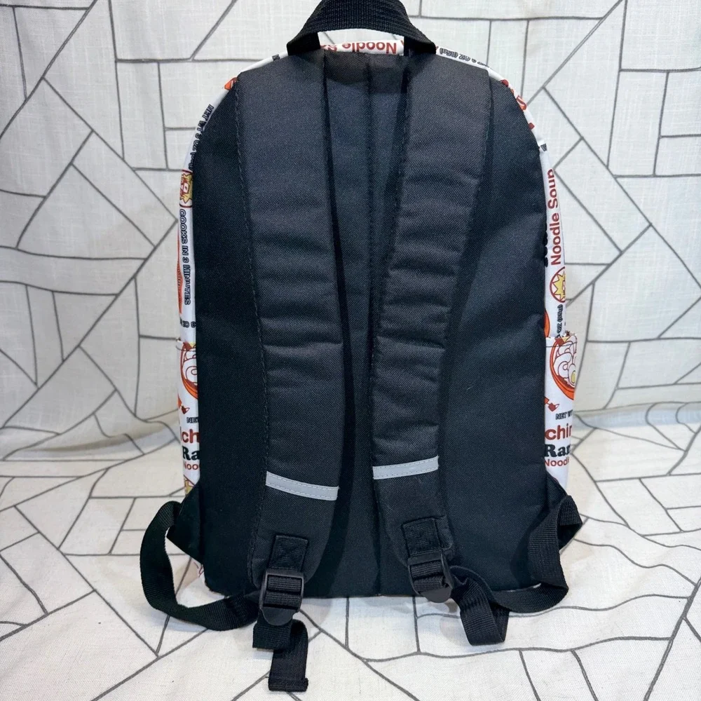Naruto Shippuden Backpack OS White Ichiraku Ramen Noodle Soup Print Anime Bag